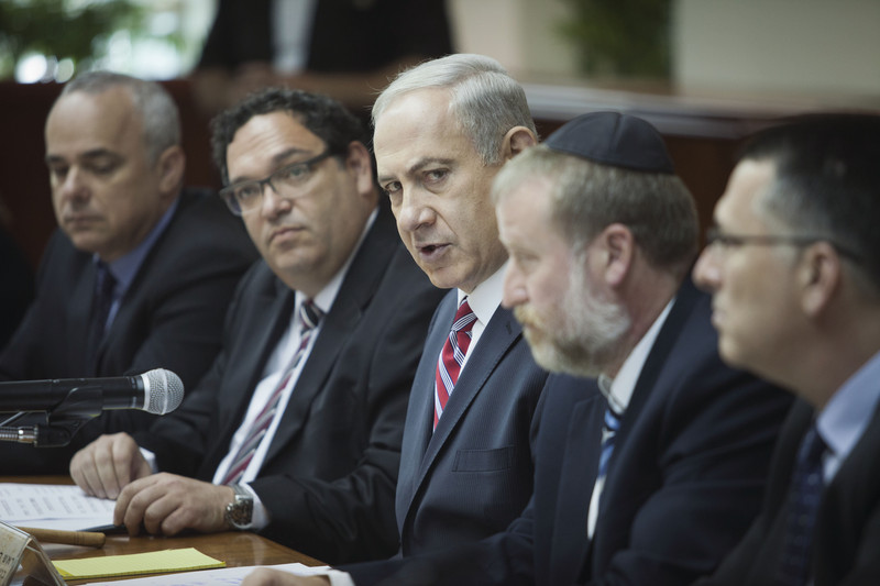 Netanjahu at Weekly cabinet meeting